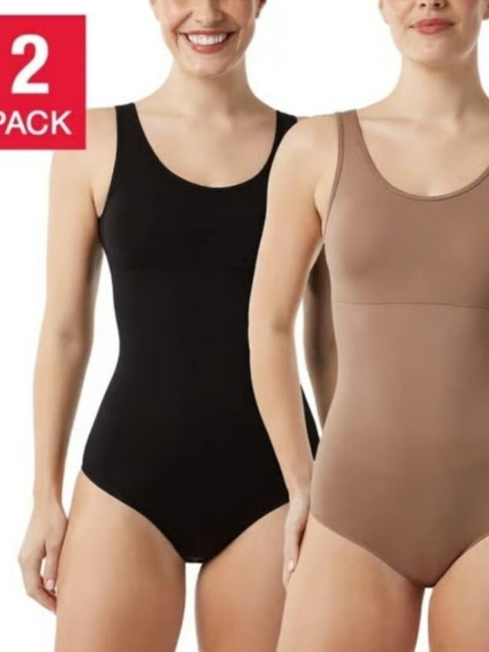 Layer Zero 32 Degrees Women's Seamless 2-Pack Bodysuit BL1 Black/Sienna Size XL